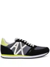 Armani Exchange Ax Panelled Sneakers In Yellow