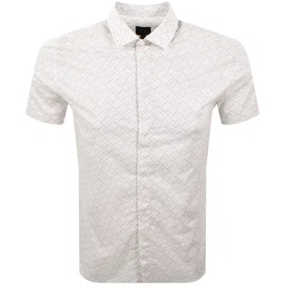 Armani Exchange Ax Pattern Shirt Off White