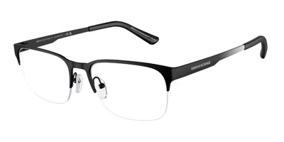 Armani Exchange Ax1060 6000 Men's Glasses Black Size 55 - Free Lenses - Blue Light Block Available