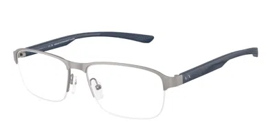Armani Exchange Ax1061 6084 Men's Glasses Gunmetal Size 57 - Free Lenses - Blue Light Block Available In Matte Gunmetal