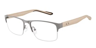 Armani Exchange Ax1068 Men's Glasses, Gunmetal, Size 56 In Gray