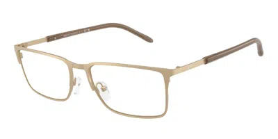 Armani Exchange Ax1073 6121 Men's Glasses Gold Size 56 - Free Lenses - Blue Light Block Available In Multi