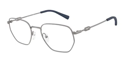 Armani Exchange Ax1074 6003 Men's Glasses Gunmetal Size 53 - Free Lenses - Blue Light Block Available In Silver