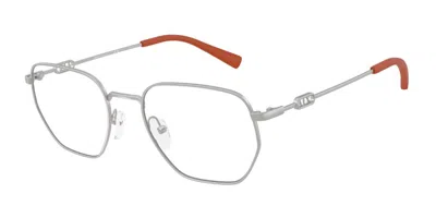 Armani Exchange Ax1074 6020 Men's Glasses Silver Size 53 - Free Lenses - Blue Light Block Available In Metallic