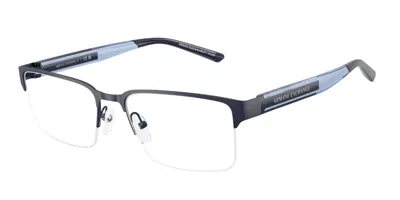 Armani Exchange Ax1075 6130 Men's Glasses Blue Size 55 - Free Lenses - Blue Light Block Available