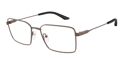 Armani Exchange Ax1076 6106 Men's Glasses Brown Size 57 - Free Lenses - Blue Light Block Available In Matte Bronze Brown