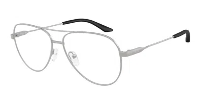Armani Exchange Ax1077 6020 Men's Glasses Silver Size 57 - Free Lenses - Blue Light Block Available In Matte Silver