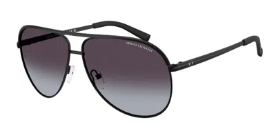 Armani Exchange Ax2002 60008g Men's Sunglasses Black Size 61