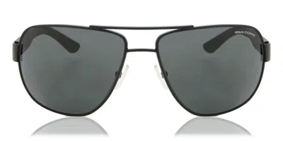 Armani Exchange Ax2012s 606387 Men's Sunglasses Black Size 62