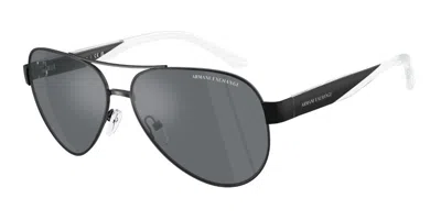 Armani Exchange Ax2034s 60636g Men's Sunglasses Black Size 59