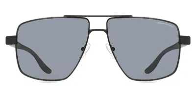 Armani Exchange Ax2037s Polarized 600081 Men's Sunglasses Black Size 60