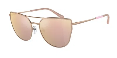 Armani Exchange Ax2045s 61036x Women's Sunglasses Gold Size 56 In White