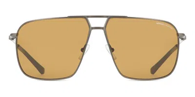 Armani Exchange Ax2050s Polarized 600373 Men's Sunglasses Gunmetal Size 60 In Gray
