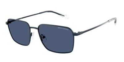 Armani Exchange Ax2053s 609980 Men's Sunglasses Blue Size 57