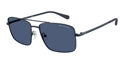 Armani Exchange Ax2054s 609980 Men's Sunglasses Blue Size 57