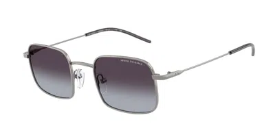 Armani Exchange Ax2055s 60038g Women's Sunglasses Gunmetal Size 46 In Gray