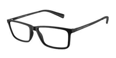 Armani Exchange Ax3027 8078 Men's Glasses Black Size 55 - Free Lenses - Blue Light Block Available In White