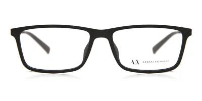 Armani Exchange Ax3027f Asian Fit Men's Glasses, Black, Size 55