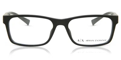 Armani Exchange Ax3038f Asian Fit Men's Glasses, Black, Size 56