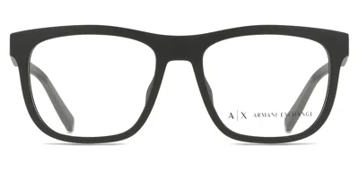 Armani Exchange Ax3050f Asian Fit Men's Glasses, Black, Size 55