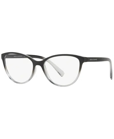 Armani Exchange Ax3053 Women's Pillow Eyeglasses In Shiny Crys