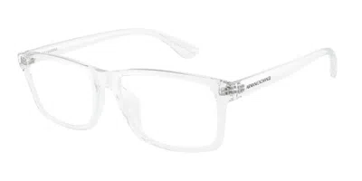 Armani Exchange Ax3083u 8235 Men's Glasses Clear Size 54 - Free Lenses - Blue Light Block Available In Transparent