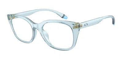 Armani Exchange Ax3099u 8340 Women's Glasses Blue Size 53 - Free Lenses - Blue Light Block Available