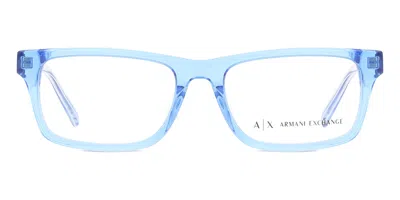 Armani Exchange Ax3115f Asian Fit Men's Glasses, Blue, Size 55