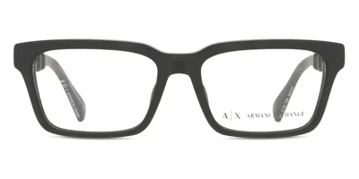 Armani Exchange Ax3116f Asian Fit Men's Glasses, Black, Size 55