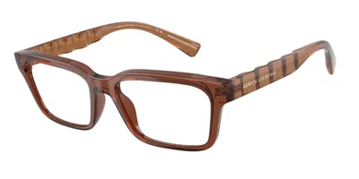 Armani Exchange Ax3116f Asian Fit Men's Glasses, Brown, Size 55