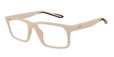 Armani Exchange Ax3118u 8361 Men's Glasses Brown Size 55 - Free Lenses - Blue Light Block Available In Neutral