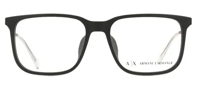 Armani Exchange Ax3119f Asian Fit 8058 Men's Glasses Black Size 55 - Free Lenses - Blue Light Block Available