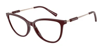 Armani Exchange Ax3128f Asian Fit Women's Glasses, Burgundy, Size 54
