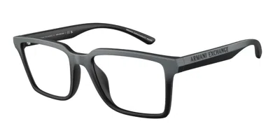 Armani Exchange Ax3129u 8388 Men's Glasses Grey Size 54 - Free Lenses - Blue Light Block Available In Transparent