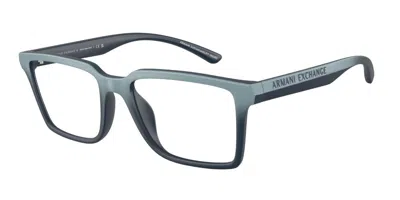 Armani Exchange Ax3129u 8390 Men's Glasses Blue Size 54 - Free Lenses - Blue Light Block Available