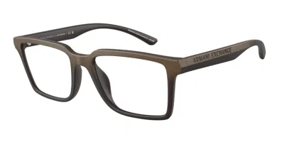 Armani Exchange Ax3129u 8391 Men's Glasses Brown Size 54 - Free Lenses - Blue Light Block Available