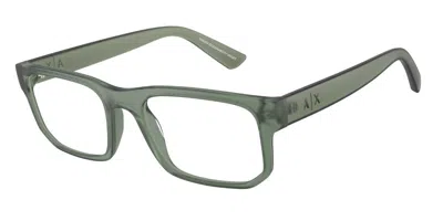 Armani Exchange Ax3135f Asian Fit 8362 Men's Glasses Green Size 54 - Free Lenses - Blue Light Block Available