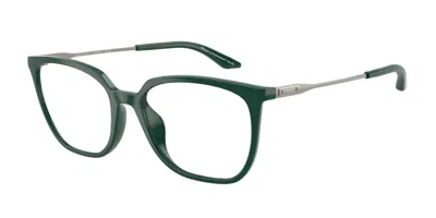 Armani Exchange Ax3142u 8409 Women's Glasses Green Size 52 - Free Lenses - Blue Light Block Available In Shiny Dark Green