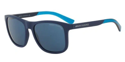 Armani Exchange Ax4049sf Asian Fit 818380 Men's Sunglasses Blue Size 57