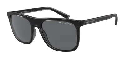 Armani Exchange Ax4102sf Asian Fit 831887 Men's Sunglasses Black Size 57