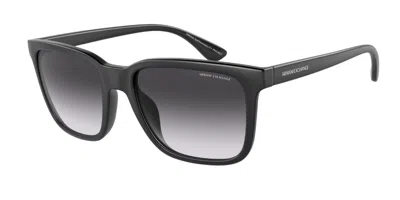 Armani Exchange Ax4112su 80788g Occhiali Da Sole Neri Per Uomo In Black