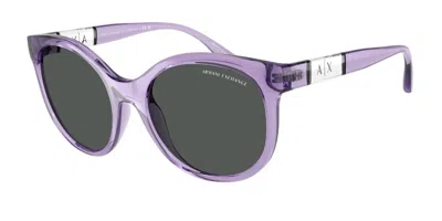 Armani Exchange Ax4120s 823687 Women's Sunglasses Purple Size 54