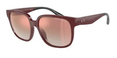 Armani Exchange Ax4136su 82986f Women's Sunglasses Burgundy Size 56 In Brown