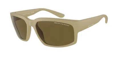 Armani Exchange Ax4142su 834873 Men's Sunglasses Brown Size 61