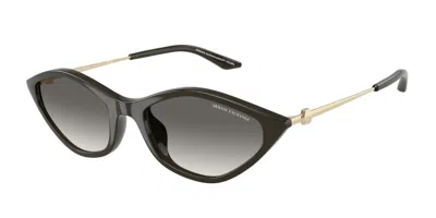 Armani Exchange Ax4152su 836711 Women's Sunglasses Grey Size 55 In Black