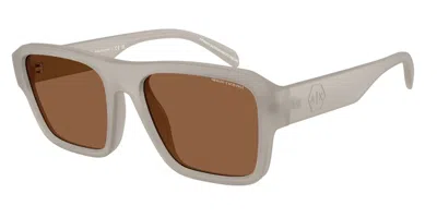 Armani Exchange Ax4154su 8372ok Men's Sunglasses Grey Size 56 In Orange