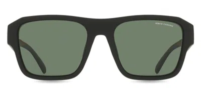 Armani Exchange Ax4154su Polarized 80782j Men's Sunglasses Black Size 56