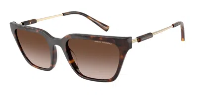 Armani Exchange Ax4158sf Asian Fit 821313 Women's Sunglasses Tortoiseshell Size 55