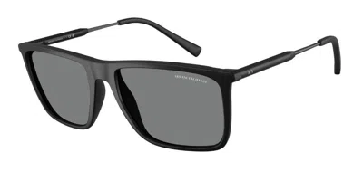 Armani Exchange Ax4160sf Asian Fit 807887 Men's Sunglasses Black Size 57
