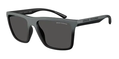 Armani Exchange Ax4162su 838887 Men's Sunglasses Grey Size 57 In Matte Faded Grey